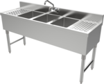 American Tables & Seating , MET-UBS-358, Underbar Sinks