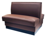 American Tables & Seating , QAD-36-8406, QS Plain Back, Double Booth