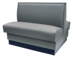 American Tables & Seating , QAD-36-8619, QS Plain Back, Double Booth