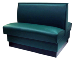 American Tables & Seating , QAD-42-8571, QS Plain Back, Double Booth