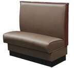 American Tables & Seating , QAD-42-TEC-BLK, Quick Ship Booth w/ Top & Two End Caps