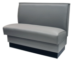American Tables & Seating , QAS-36-8619, QS Plain Back, Single Booth