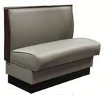 American Tables & Seating , QAS-36-EC-BLK, Quick Ship Booth w/ Two End Caps