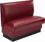 American Tables & Seating , QAS-36-FLR30, QS Plain Back, Single Booth