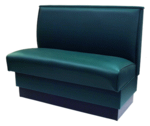 American Tables & Seating , QAS-42-8571, QS Plain Back, Single Booth