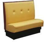 American Tables & Seating , QAS-42TB-3-N, Quick Ship Three Button Back Upholstered Booth Only