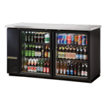 True Manufacturing , TBB24-60-2G-Z1-SFT-B-1, Back Bar Cabinet, Refrigerated