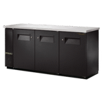 True Manufacturing , TBB24-72-3S-Z1-SFT-B-1, Back Bar Cabinet, Refrigerated