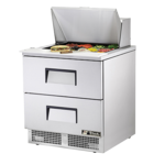True Manufacturing , TFP-32-12M-D-2-HC, Refrigerated Counter, Mega Top Sandwich / Salad Unit