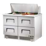 True Manufacturing , TFP-48-18M-D-4-HC, Refrigerated Counter, Mega Top Sandwich / Salad Unit