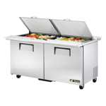 True Manufacturing , TSSU-60-24M-B-DS-ST-HC, Refrigerated Counter, Mega Top Sandwich / Salad Unit