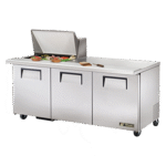 True Manufacturing , TSSU-72-12M-B-HC, Refrigerated Counter, Mega Top Sandwich / Salad Unit