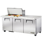 True Manufacturing , TSSU-72-15M-B-HC, Refrigerated Counter, Mega Top Sandwich / Salad Unit