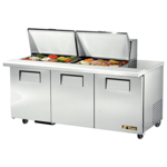 True Manufacturing , TSSU-72-24M-B-ST-HC, Refrigerated Counter, Mega Top Sandwich / Salad Unit