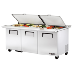 True Manufacturing , TSSU-72-30M-B-DS-ST-HC, Refrigerated Counter, Mega Top Sandwich / Salad Unit