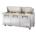 True Manufacturing , TSSU-72-30M-B-ST-HC, Refrigerated Counter, Mega Top Sandwich / Salad Unit