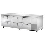True Manufacturing , TUC-93D-6-HC, Refrigerator, Undercounter, Reach-In