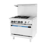 Turbo Air , TARG-4B12G, Range, 36" Restaurant, Gas