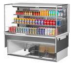 Turbo Air , TOM-60L-UF-W(B)-3SI-N, Open Display Case