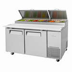 Turbo Air , TPR-67SD-N, Refrigerated Counter, Pizza Prep Table